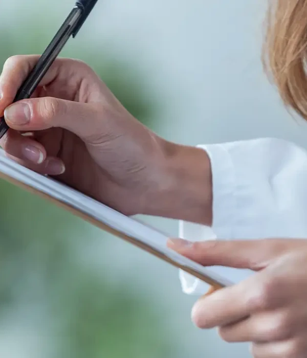 liberty woman writing clipboard prescription drugs